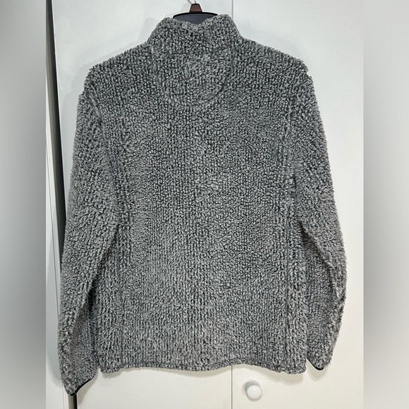 Oxford Women Gray Ball State University Oversized Sherpa pullover 1/4 Zip Small - Picture 4 of 10